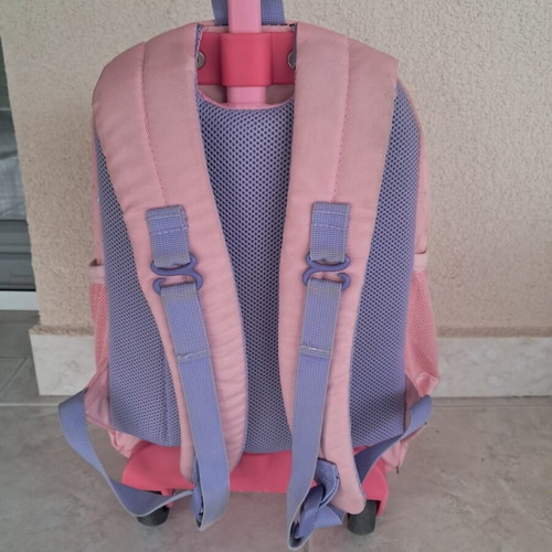 Polo Junior Little School Trolley Bag Pink with Bottle Holder 10lt like new