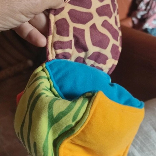 Monkey rattle used, soft baby toy