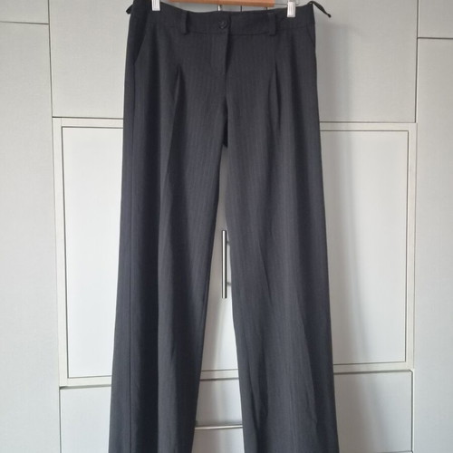 Office pants Rebecca Blu size M like new, dark gray with stripe