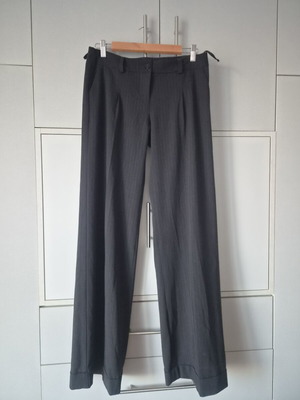 Office pants Rebecca Blu size M like new, dark gray with stripe