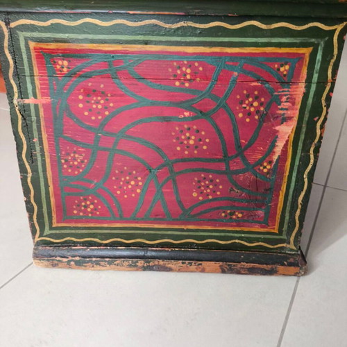 Wedding Chest used with Painted Floral Decoration circa 1900
