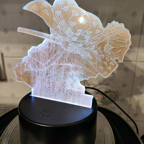 Demon Slayer Zenitsu decorative lamp like new