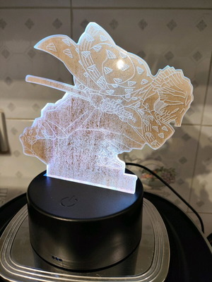 Demon Slayer Zenitsu decorative lamp like new