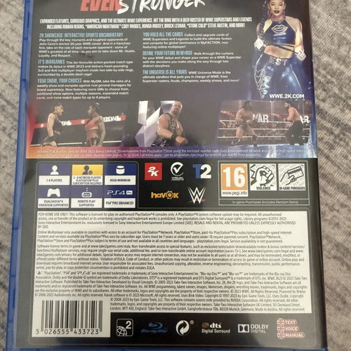 WWE 2K23 PS4 game used, very good condition