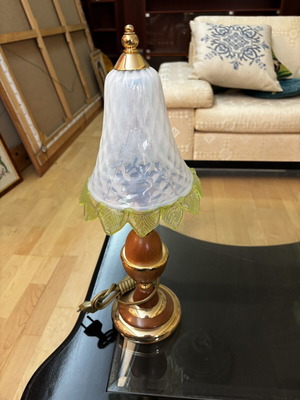 Table lamps set of two with Murano glass new