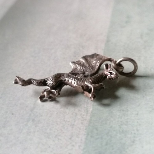 Silver 925 double-sided dragon pendant new
