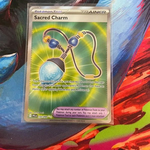 Pokemon Phantasmal Flames Sacred Charm card new