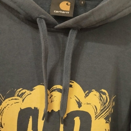 Carhartt Wip men's hoodie small, like new, blue and yellow