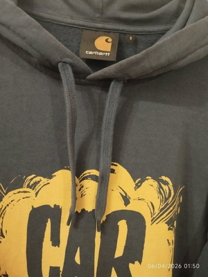 Carhartt Wip men's hoodie small, like new, blue and yellow