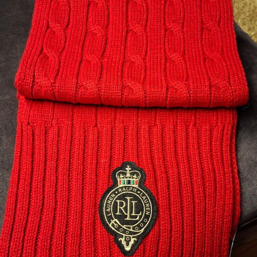 Ralph Lauren women's red scarf