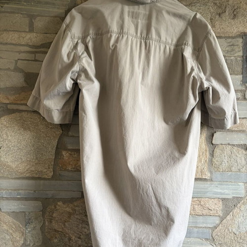 Camel 90s vintage short-sleeve safari shirt like new, oversized