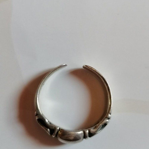 925 Silver Boho Toe Ring new with embossed designs