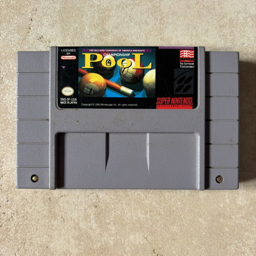 Championship Pool Super Nintendo SNES game