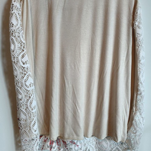 Women's beige blouse XL