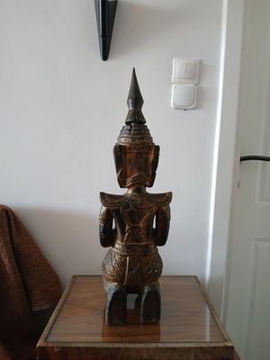 Wooden deity height 57cm like new