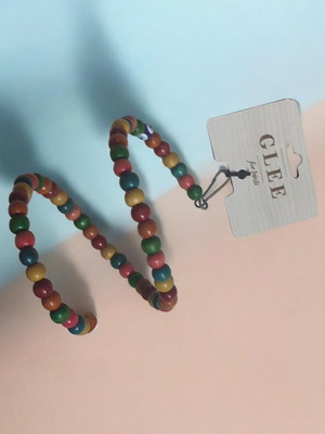 Bird hanging toy with colorful beads 45cm new
