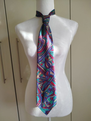 Accucy vintage silk tie like new, multicolor
