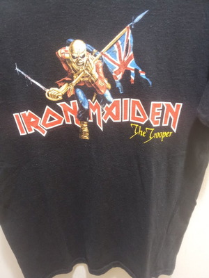 Iron Maiden Trooper Shirt used with alterations, Abercrombie & Fitch S