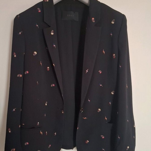 Ikks blazer new with skull and lightning print, tailored fit