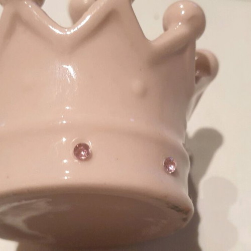 Porcelain decoration in pink color new