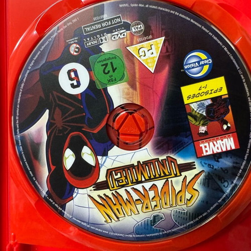 Spider-Man Unlimited DVD like new, complete animated series