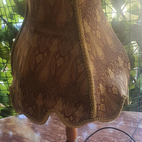 Table lamp with fabric shade, 60 cm height