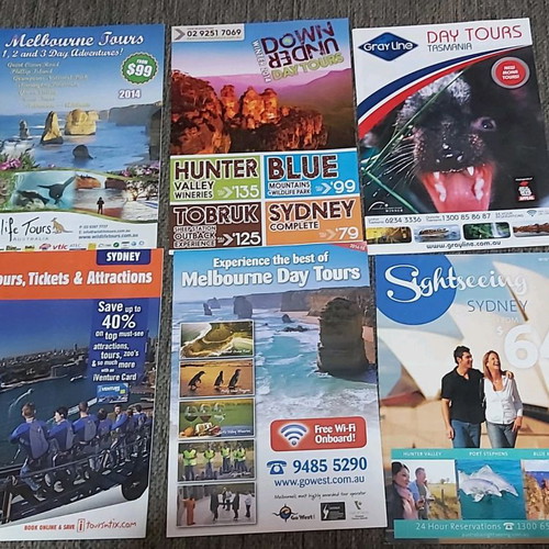 Australia 43 Travel Guide Leaflets like new