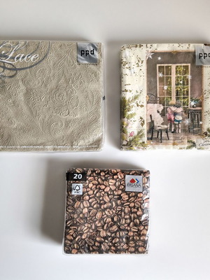 Set of 3 Napkin Packs new
