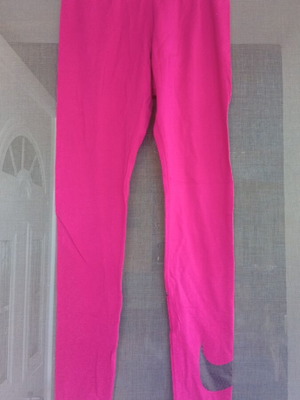 Nike fitness leggings size XS like new, pink, ankle length