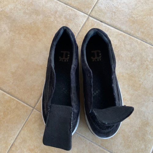 Velvet Sneakers Jeffrey Campbell JC Play used, black
