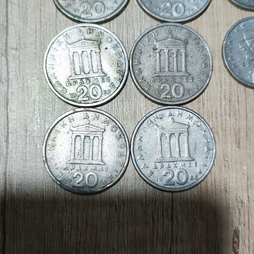 Drachma coins used, assorted