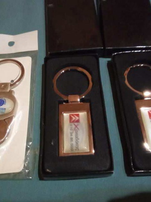 Keychains new, pack of 3 with Chaniadakis and Mineta insurance