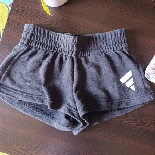 Girls' sports shorts used, size 6, black and white, pack of 3