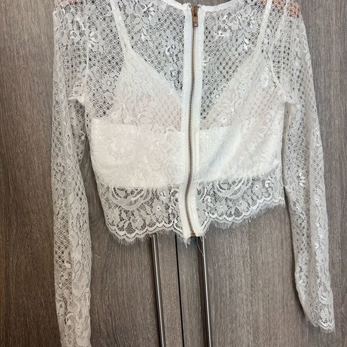 Women's lace blouse white, like new, size XS