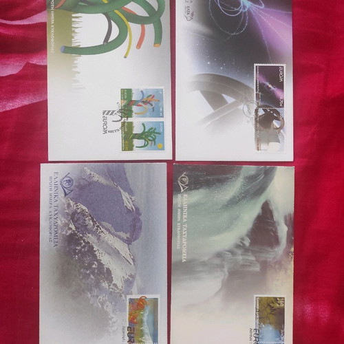 Europa first day cover collectibles, pack of 4