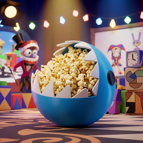 Bubble Popcorn Bowl The Amazing Digital Circus new 3D printed