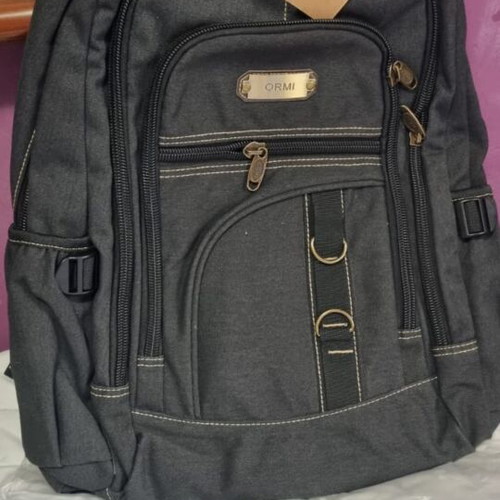 Ormi black backpack for daily use