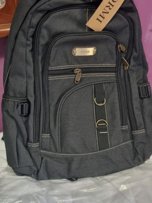 Ormi black backpack for daily use