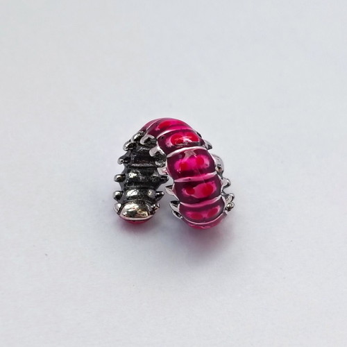 Pandora Cute Curled Caterpillar Charm 925 Silver New