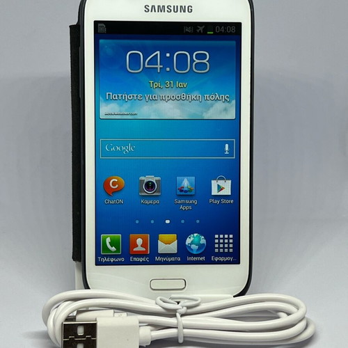 Samsung Galaxy Core (GT-I8260) μεταχειρισμένο, άσπρο, πλήρως λειτουργικό