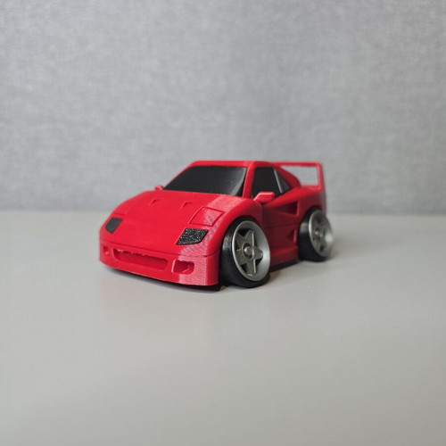 3D printed tooned Ferrari F40 decorative car, like new
