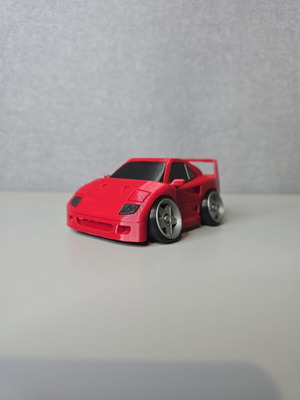 3D printed tooned Ferrari F40 decorative car, like new
