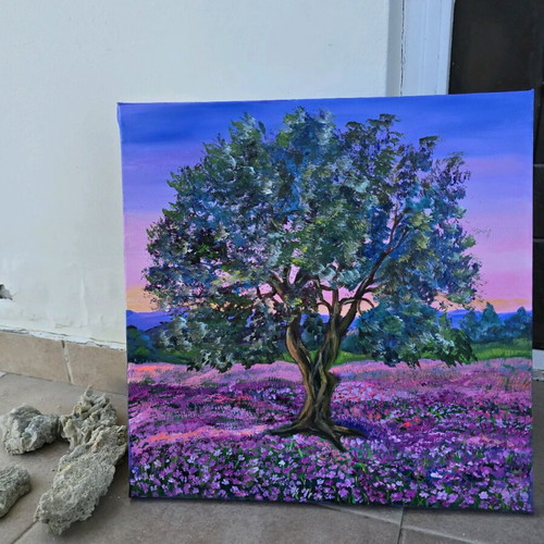 Spring in Cyprus acrylic on canvas, new