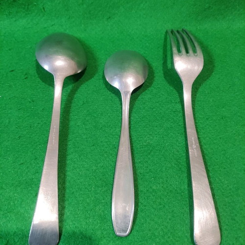 Set of 3 used spoons and fork Xenia 1968 Nissiotis & Afentakis