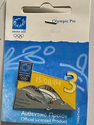 Athens 2004 Olympic Pin Day 3 new, OAKA stadium