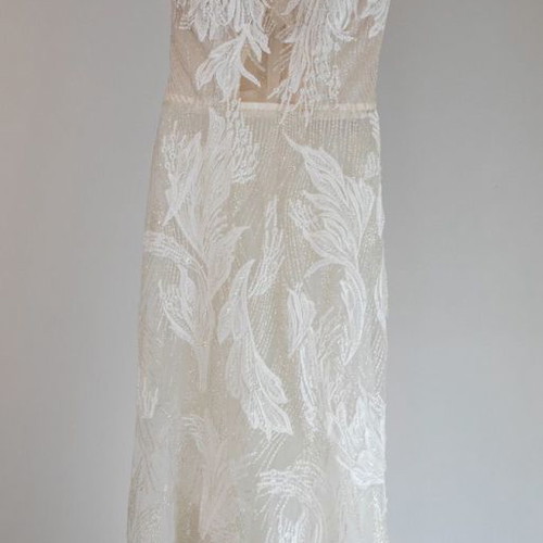 Millanova wedding dress worn once, white, size S 36 8