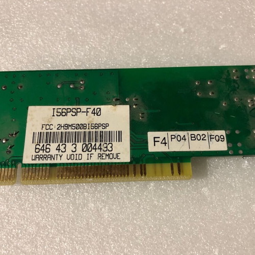 Modem 56k I56PSP-F40 Mercury PCI Dual used