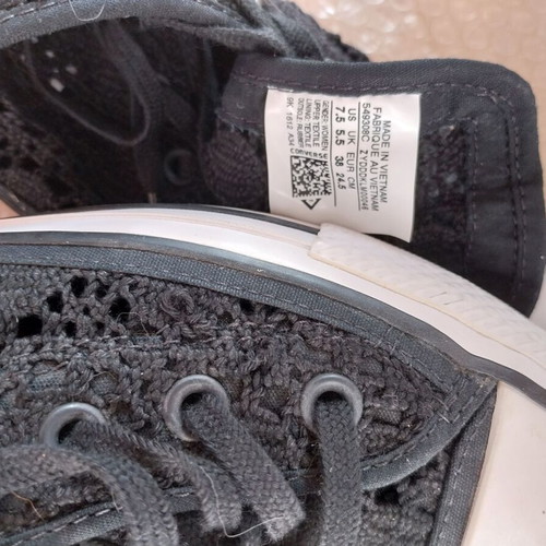 Converse All Star women's athletic shoes used, size 38, black