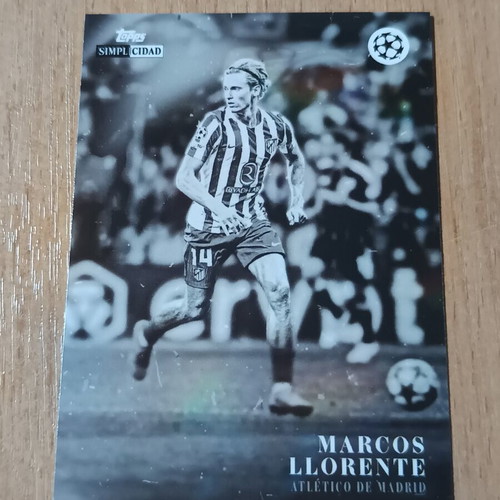 Marcos Llorente Topps Simplicidad football card, Atlético de Madrid