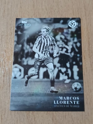 Marcos Llorente Topps Simplicidad football card, Atlético de Madrid